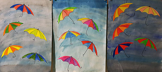 Kunst Regenschirme
